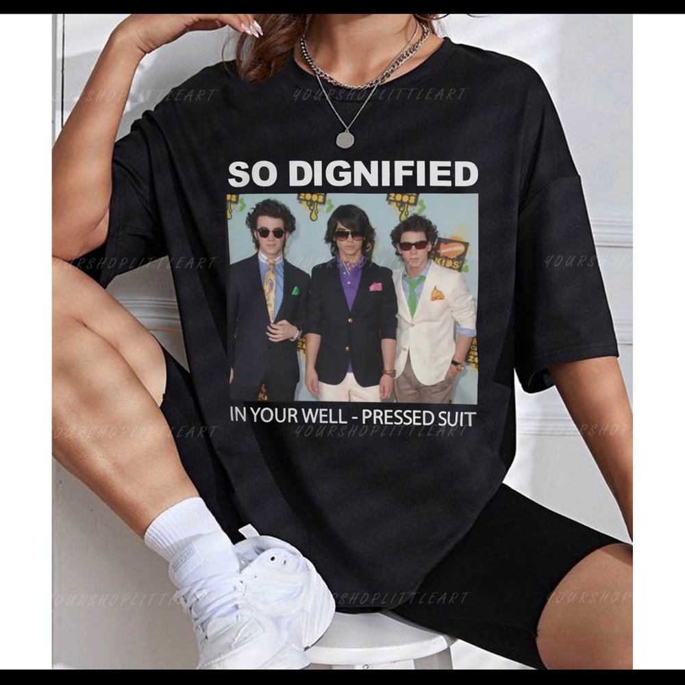 Jonas Brothers tee shirt - So Dignified In Your Well Pressed Suit